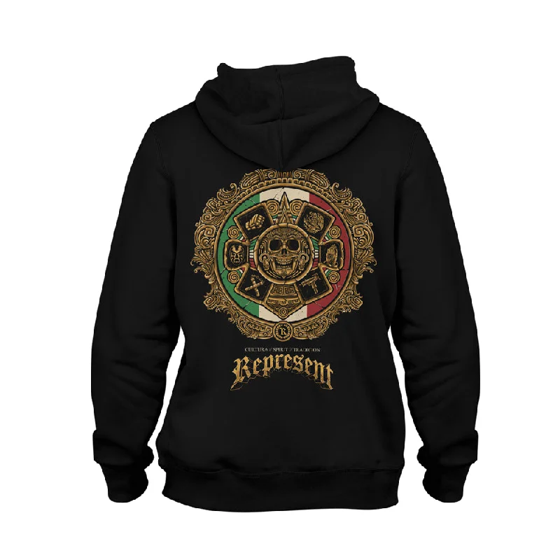 Final Sale Mexico Medallion Heavy Fashion Hoodie [BLACK] LIMITED MEXICO EDITION