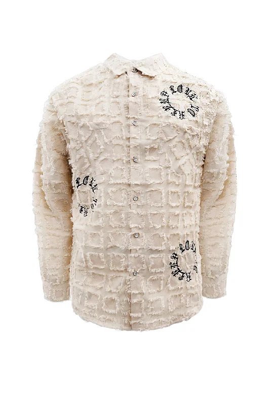Unwind with Weekend Discounts Men's Premium Embroidered Light Weight Over Shirt