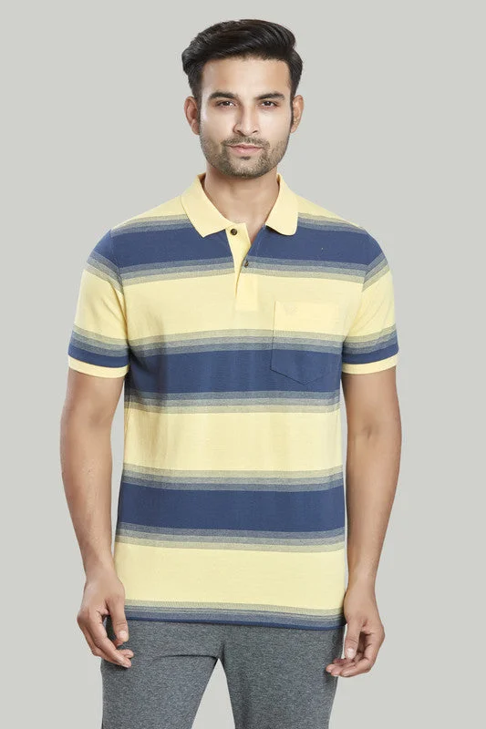 Savings Event Stripe Pique Polo
