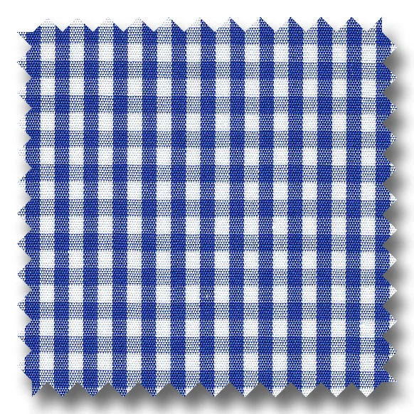 Savings Event Blue Check 2Ply Broadcloth - Custom Dress Shirt