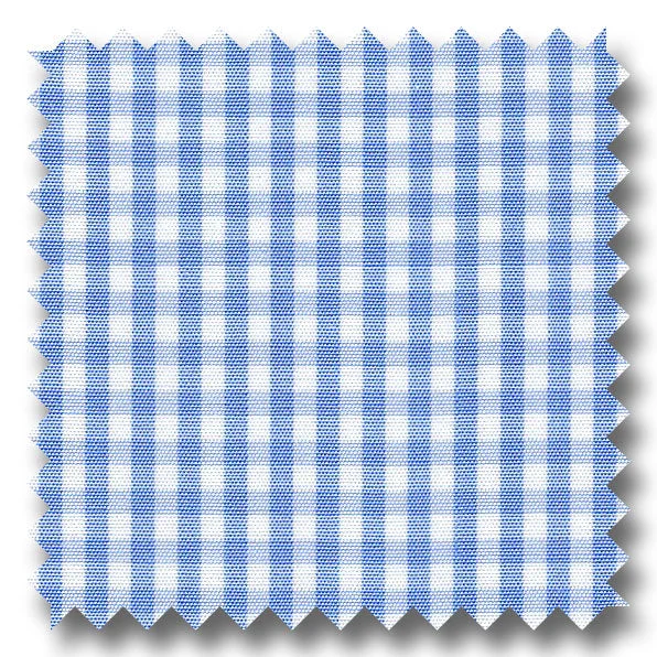 Steal Deal Light Blue Check 2Ply Broadcloth - Custom Dress Shirt