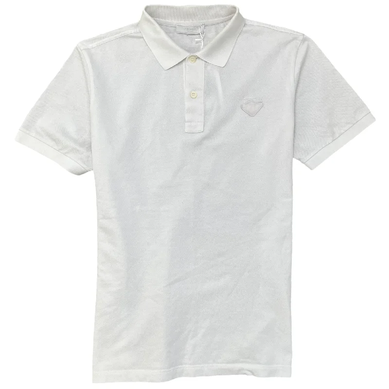 Weekend Deals to Brighten Your Day Men's Logo Polo Shirt White Size M