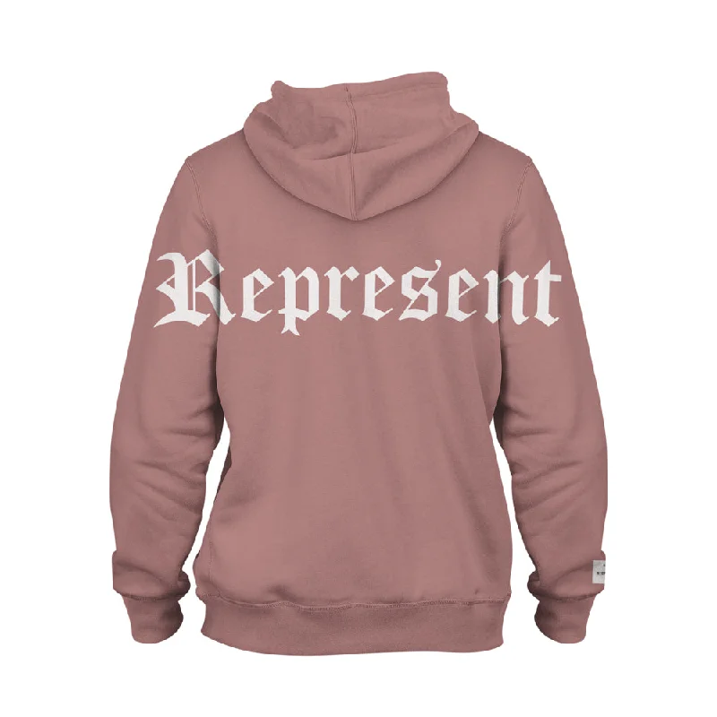 Super Sale XLARGE Premium Heavy Hoodie [DIRTY PINK] STOP FOR NOTHING SERIES