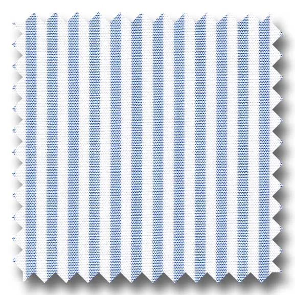 Massive Deal Light Blue Stripe 2Ply Broadcloth - Custom Dress Shirt