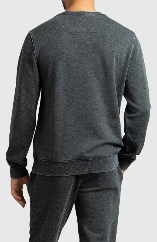 Overstock Clearance Black Fleece Crewneck Sweatshirt