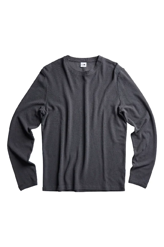 Mega Sale NN07 Clive Long Sleeve Tee Concrete