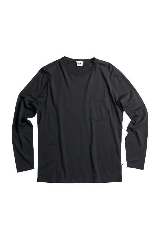 Doorbuster Deal NN07 Pima Long Sleeve Tee Black