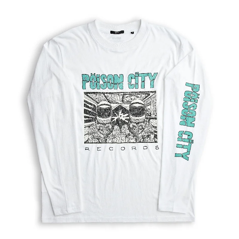 Price Drop Neuw Poison City Long Sleeve Tee White