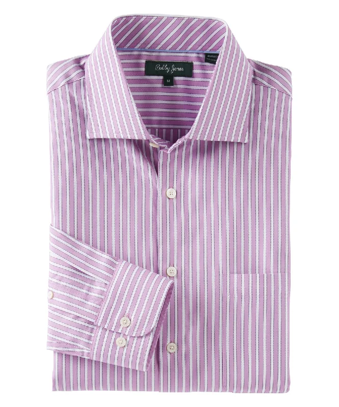 Discount Mania Regimental Stripe Long Sleeve Sport Shirt