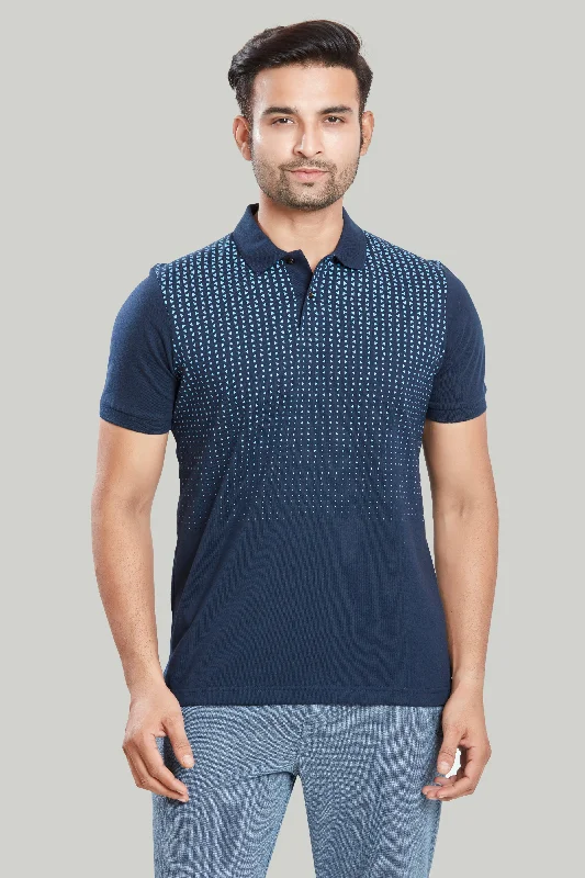 Massive Savings Jersey Triangle Print Polo
