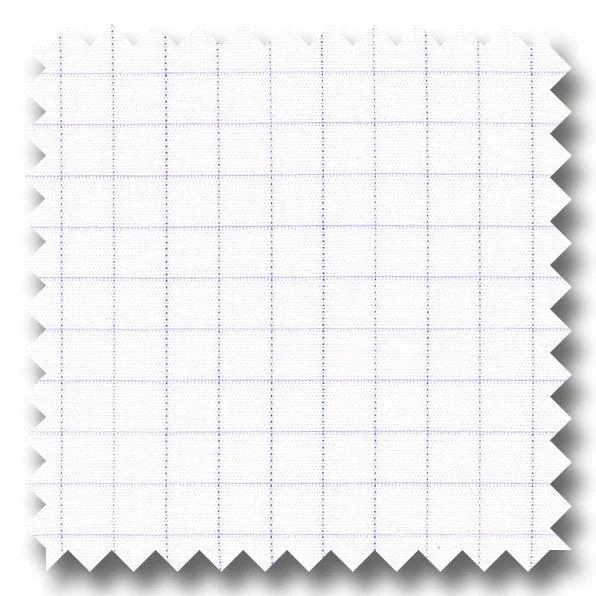 Sale Alert Light Blue Check 2Ply Broadcloth - Custom Dress Shirt