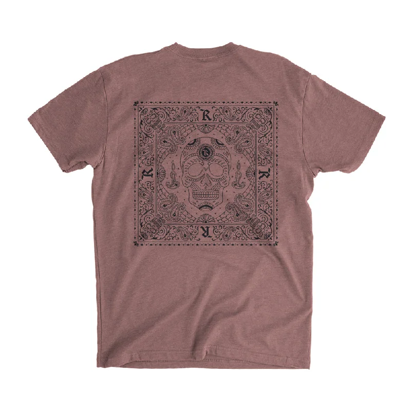 Price Reduction DDLM PAISLEY SKULL Signature Tee [DIRTY PINK] DIA DE LOS MUERTOS MMXXIV