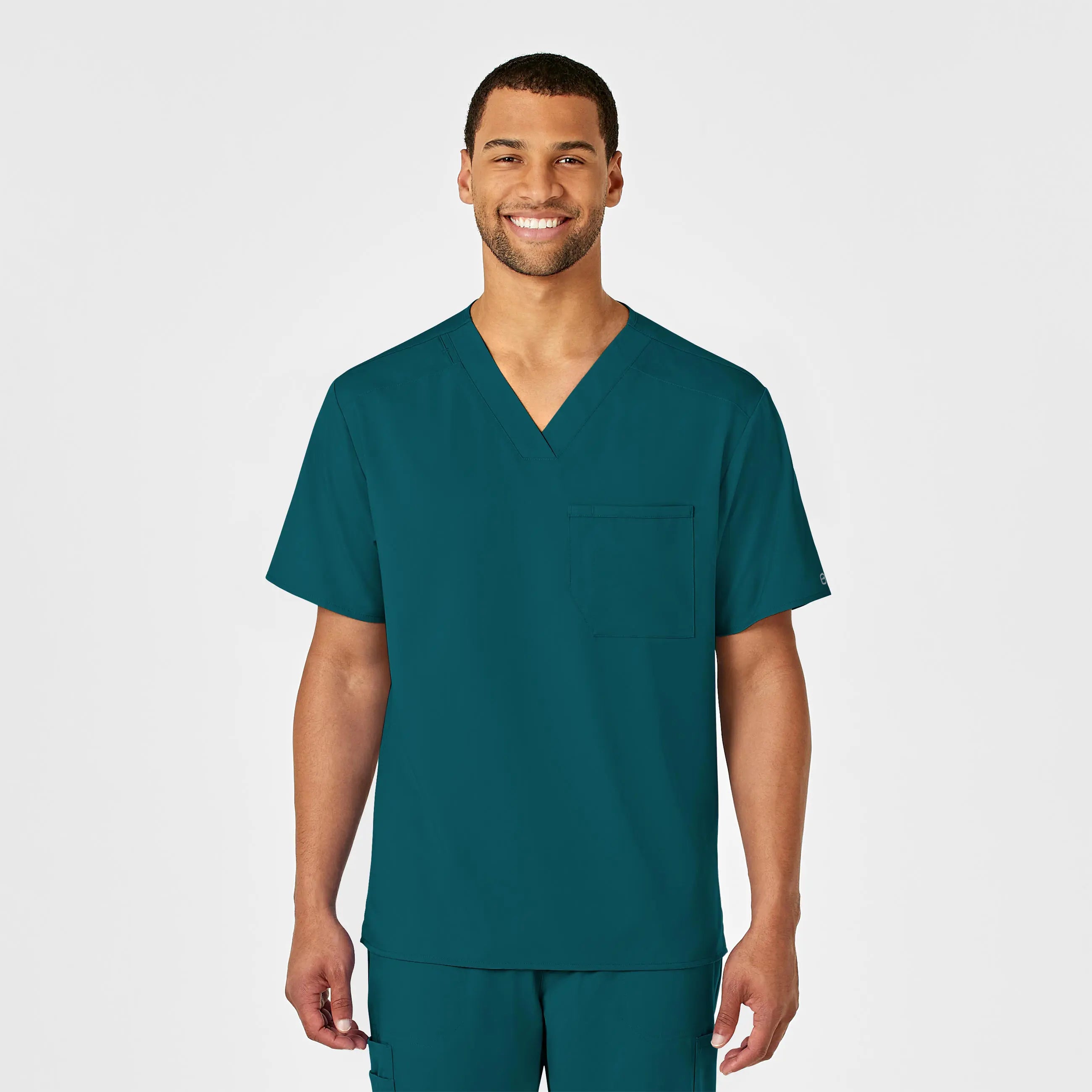 Weekend Discounts to Snag Wink Men's PRO V-Neck Scrub Top - Caribbean Blue