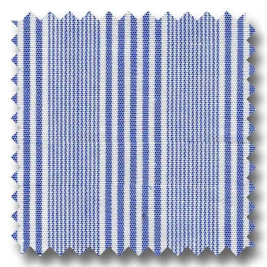 Price Drop Stripe Poplin Blue - Custom Dress Shirt