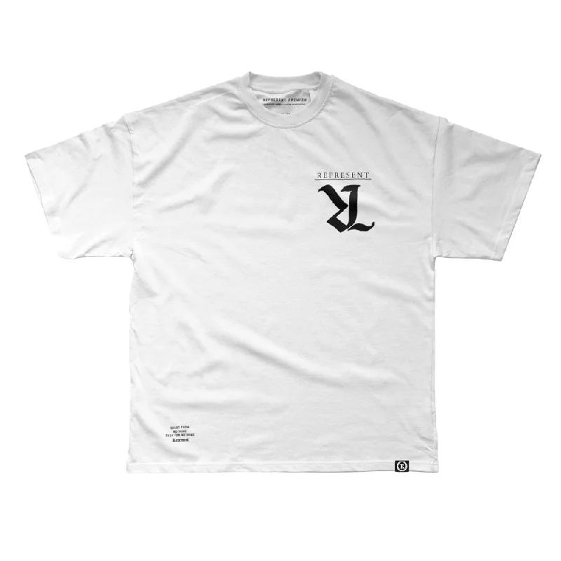 Great Bargains Upside Down Premium Heavy Tee [WHITE] STOP FOR NOTHING SERIES