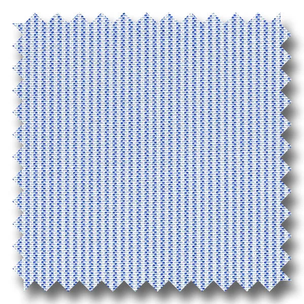 Flash Deal Blue Stripe 2Ply Pinpoint - Custom Dress Shirt