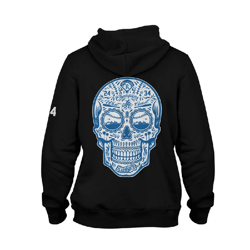 Now or Never LA Calavera Premium Fashion Heavy Hoodie [BLACK] LA CHAMPS