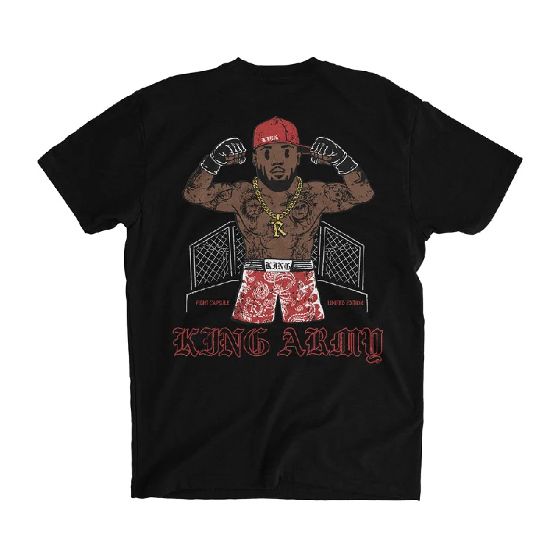 Unbeatable Deal Bobby 'KING' Green KING ARMY Signature Tee [BLACK]  UFC 304 FIGHT CAPSULE