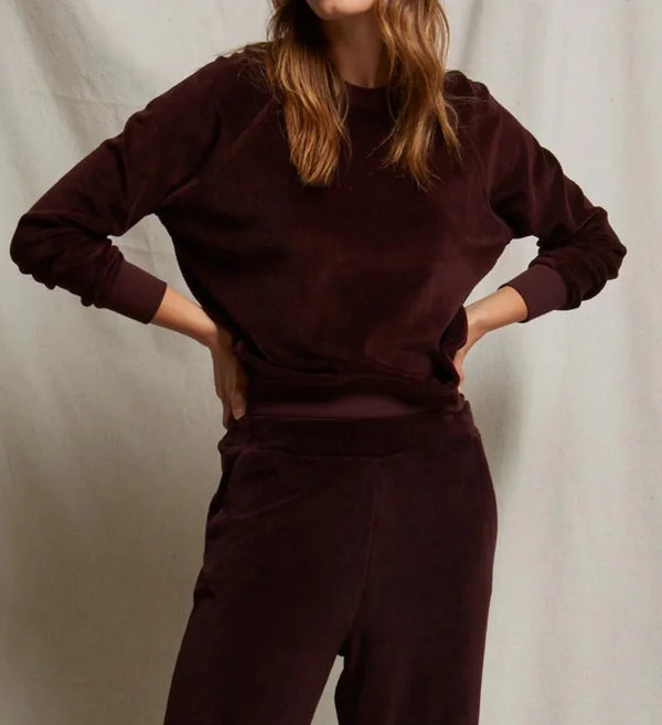 Big Deal STELLA VELOUR SHRUNKEN RAGLAN SWEATSHIRT