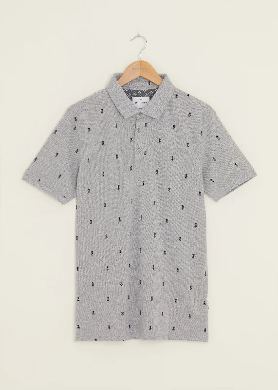 Limited Offer Davenant Polo Shirt - Grey Marl