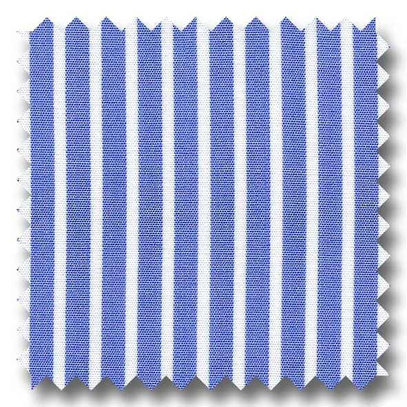 Great Deal Blue Stripe 2Ply Broadcloth - Custom Dress Shirt