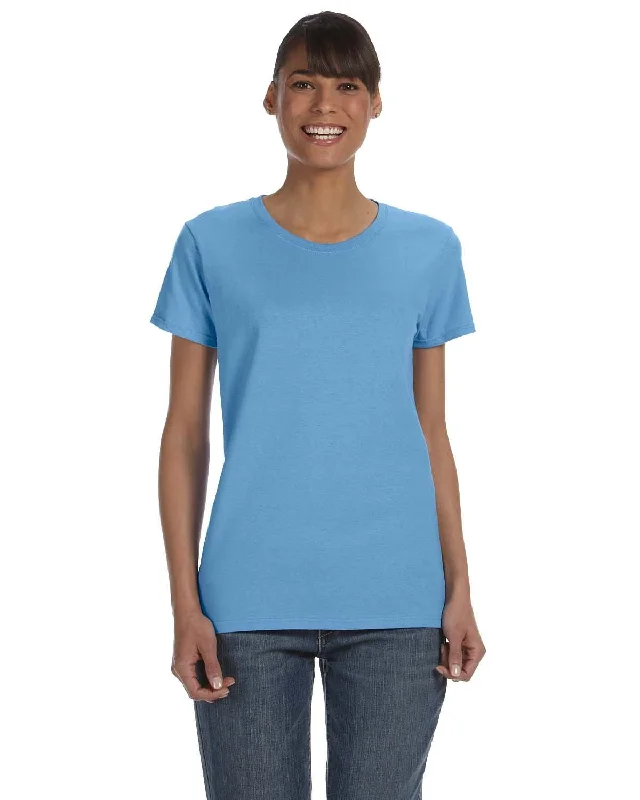Special Price Gildan Ladies Lightweight 100% Cotton T-Shirt | Carolina Blue