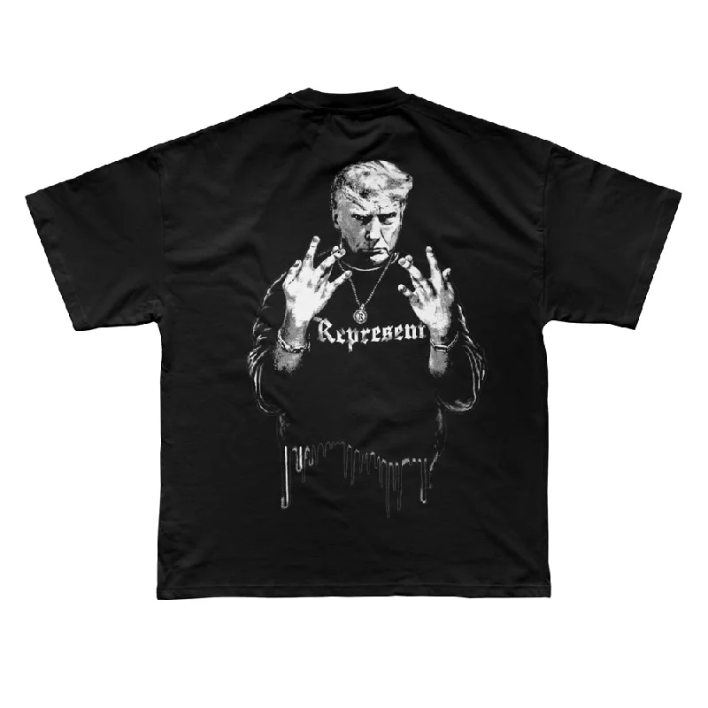 Reduced Rates TRUMP Gangster Ultra Premium Tee [BLACK]