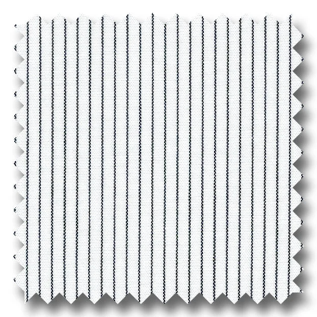 Hurry Up Black Stripe 2Ply Broadcloth - Custom Dress Shirt