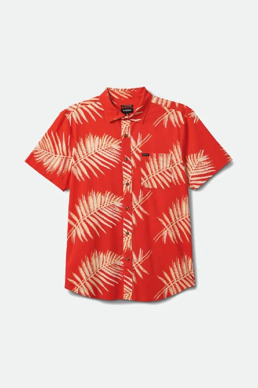 Weekend Deals You Can't Resist Charter Print S/S Woven - Aloha Red/Palm Leaf