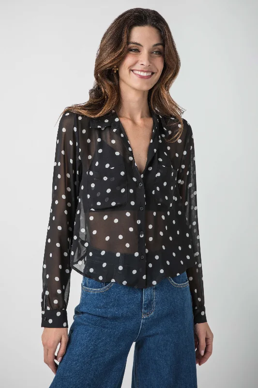 Deal of the Day Z Supply Vivienne Polka Dot Top