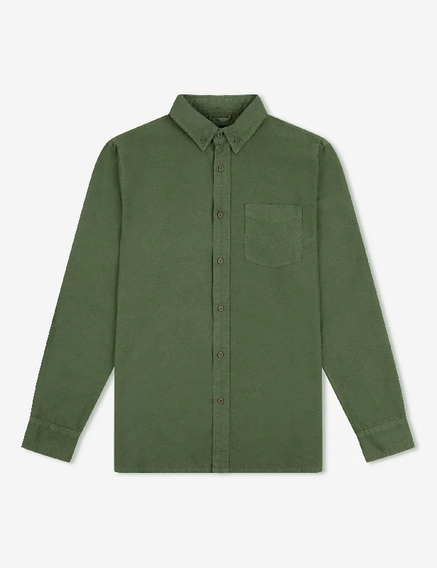Members Only Oxford Long Sleeve Shirt - Fatigue
