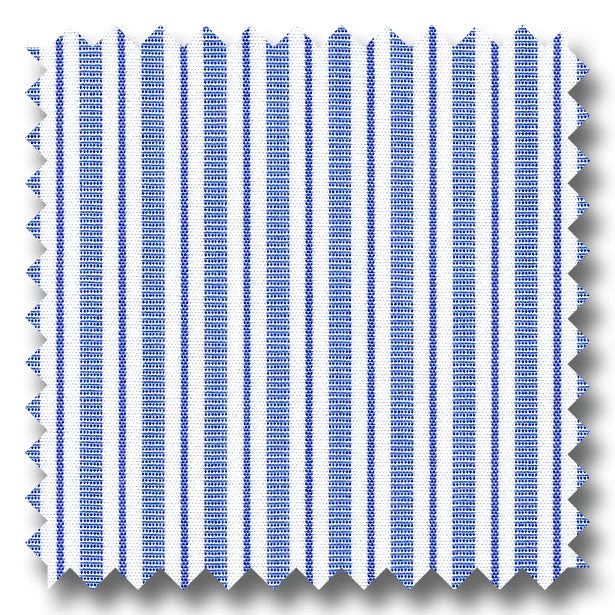 Mega Discount Blue Stripe 2Ply Broadcloth - Custom Dress Shirt