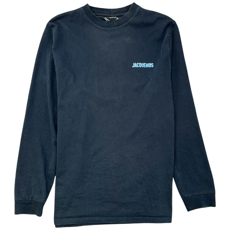 Bargain Prices Men's Logo Long Sleeve T-Shirt Navy Size L