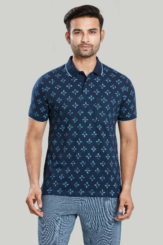 Special Offer Jersey Flower Print Polo