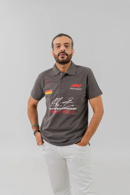 Take Action Polo Republica Men's PakWheels Formula 1 Printed Short Sleeve Polo Shirt Take Action Polo Republica Men's PakWheels Formula 1 Printed Short Sleeve Polo Shirt