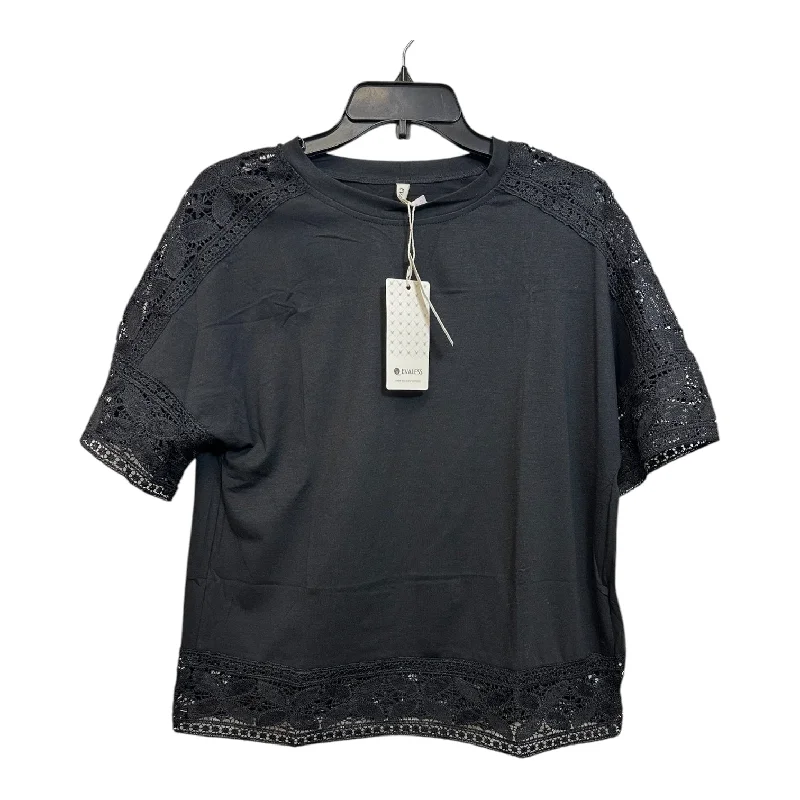 Special Price Top Short Sleeve By Cmf In Black, Size: S