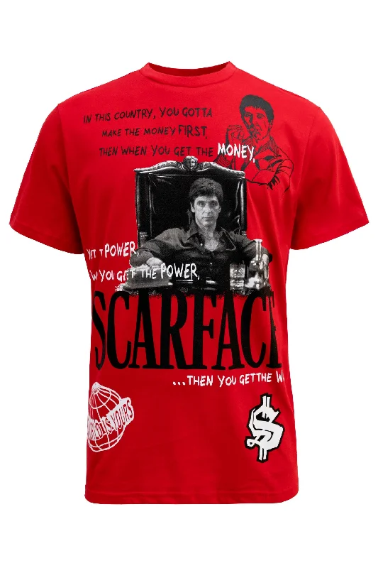 Discount Mania Men's Scarface Collage Graphic T-Shirt