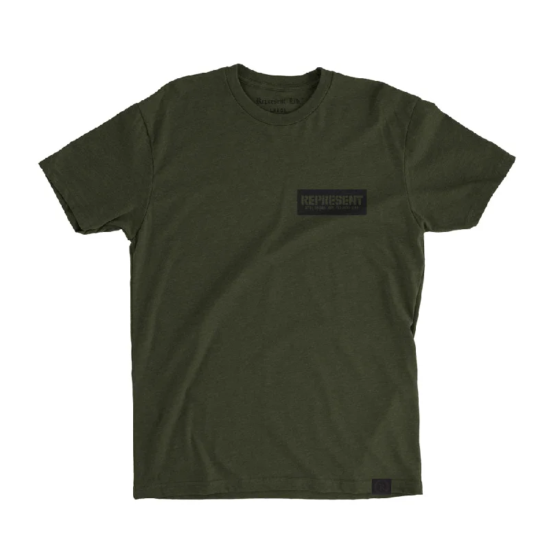 Weekend Offers That Dazzle Proof of Work Division Signature Tee [MILITARY GREEN] MILITARY GRADE COLLECTION