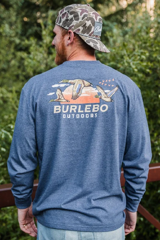While Supplies Last Sunset Ducks - LS - Heather Navy