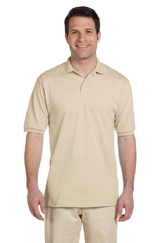 Daily Specials Jerzees Mens SpotShield Stain Resistant Short Sleeve Polo Shirt - Sandstone