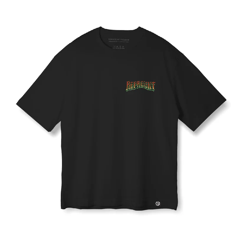 Weekend Deals That Dazzle Good Vibes '24 TEXT Premium Ultra Heavy Tee [BLACK] GOOD VIBES COLLECTION