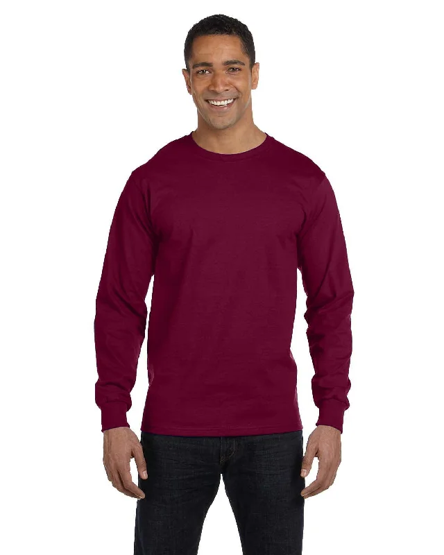 Lowest Prices Gildan 50/50 Long Sleeve T-Shirt | Maroon