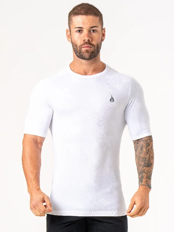 Exclusive Weekend Offers Inside Aero Core Seamless T-Shirt - White