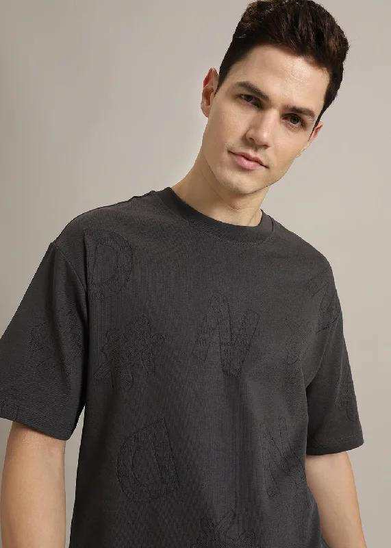 Quick Sale Alpha Grey Oversized T-shirt