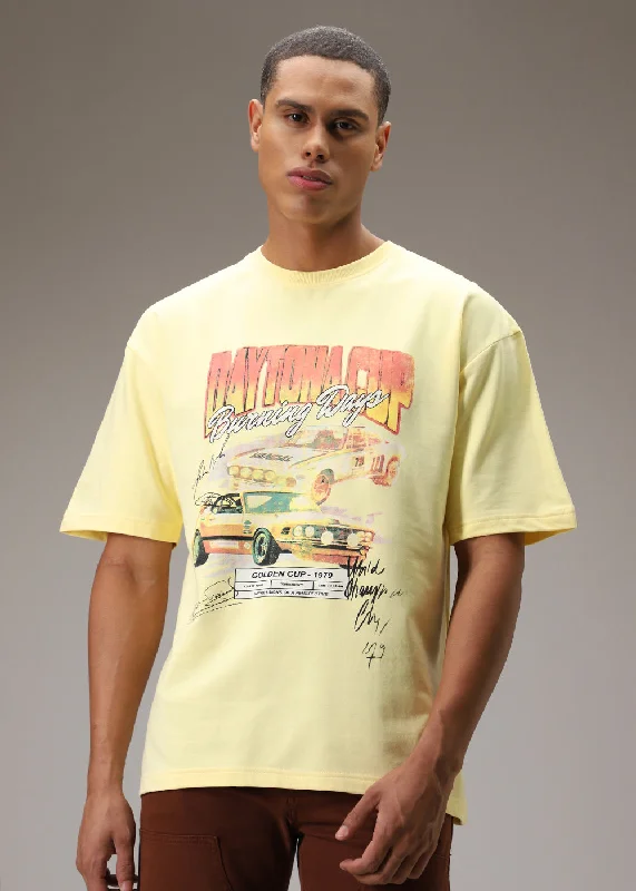 Seasonal Clearance Amber Yellow Oversized T-Shirt