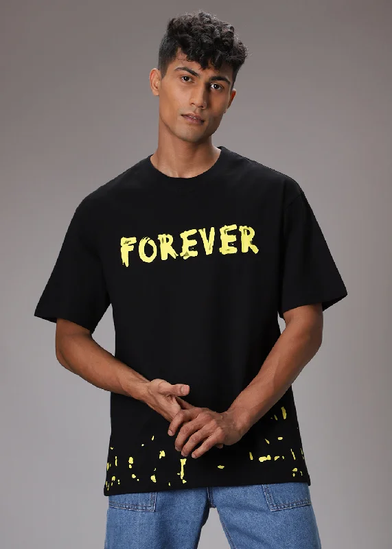 Can't Beat Artistic Array Black Oversized T-shirt