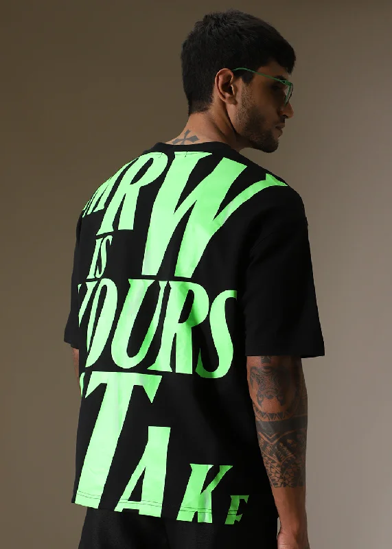 Discount Mania Back Print Bonanza Oversized T-shirt