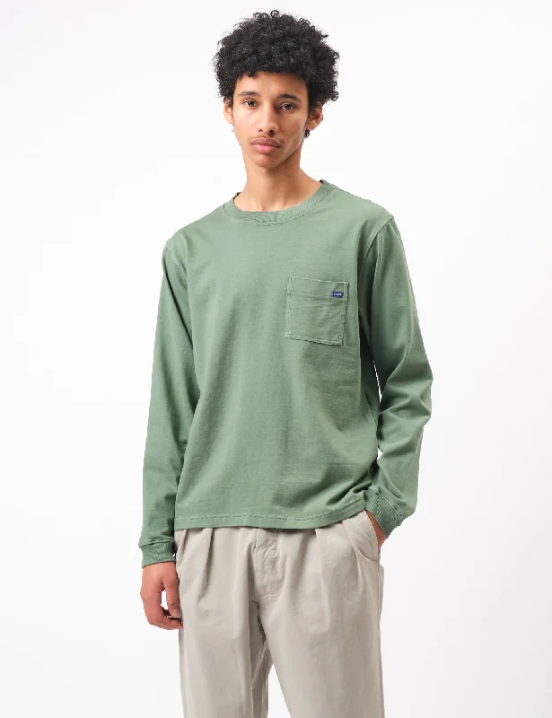Midnight Sale Bhode Everyday Long Sleeve Jersey 300gsm - Sage Green