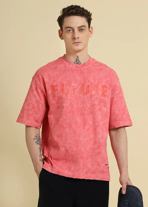 Weekend Deals to Make You Happy Blush Wash Oversized T-shirt