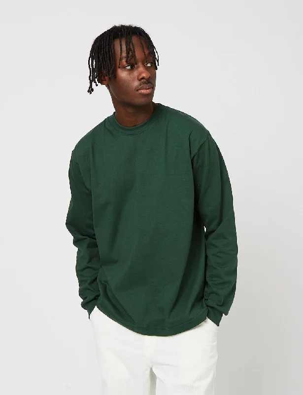 Weekend Sale: Don't Miss Out Camber USA 305 Long Sleeve T-shirt (8oz Cotton) - Dark Green